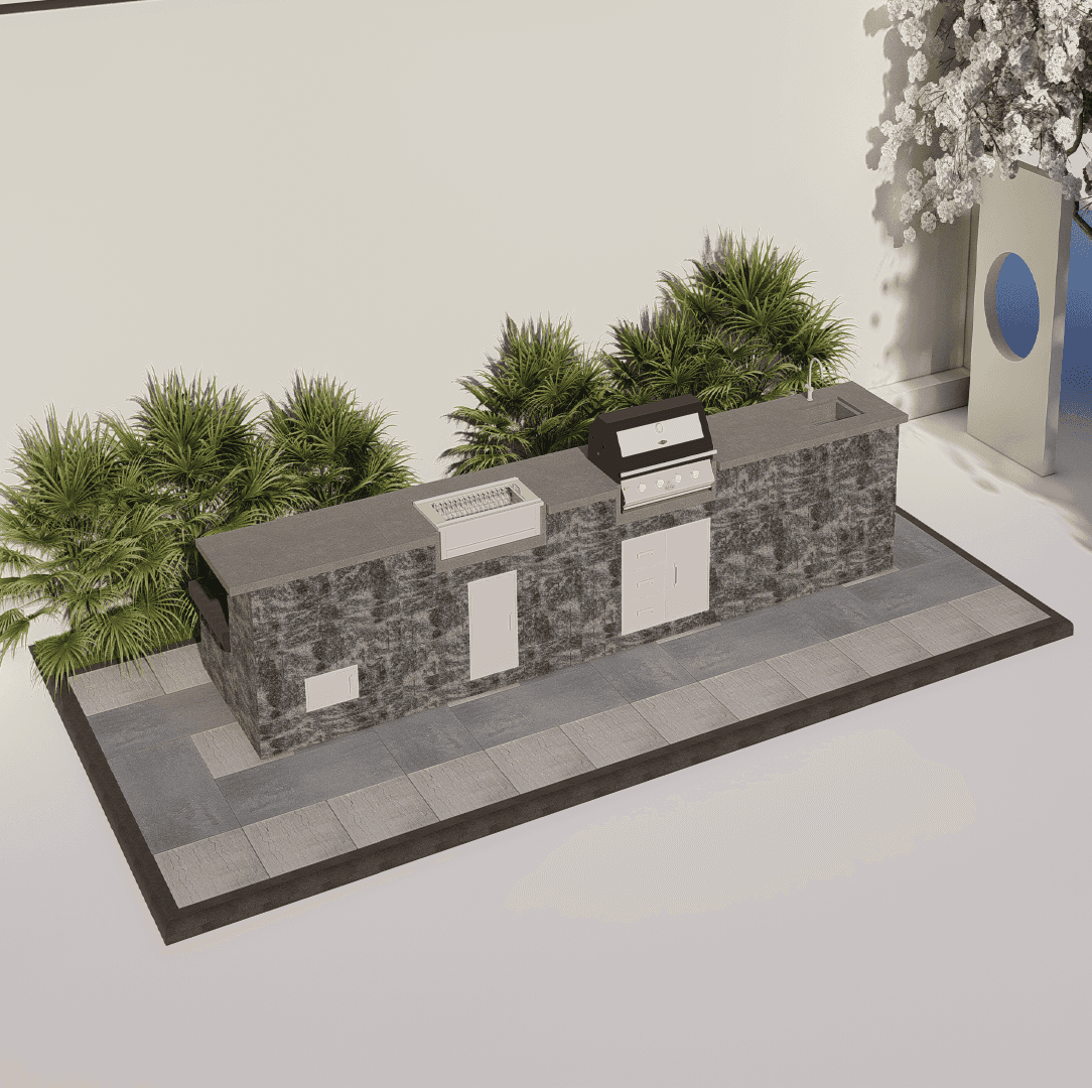 Outdoor Kitchen 4059 - 7.45 x 4.0 m